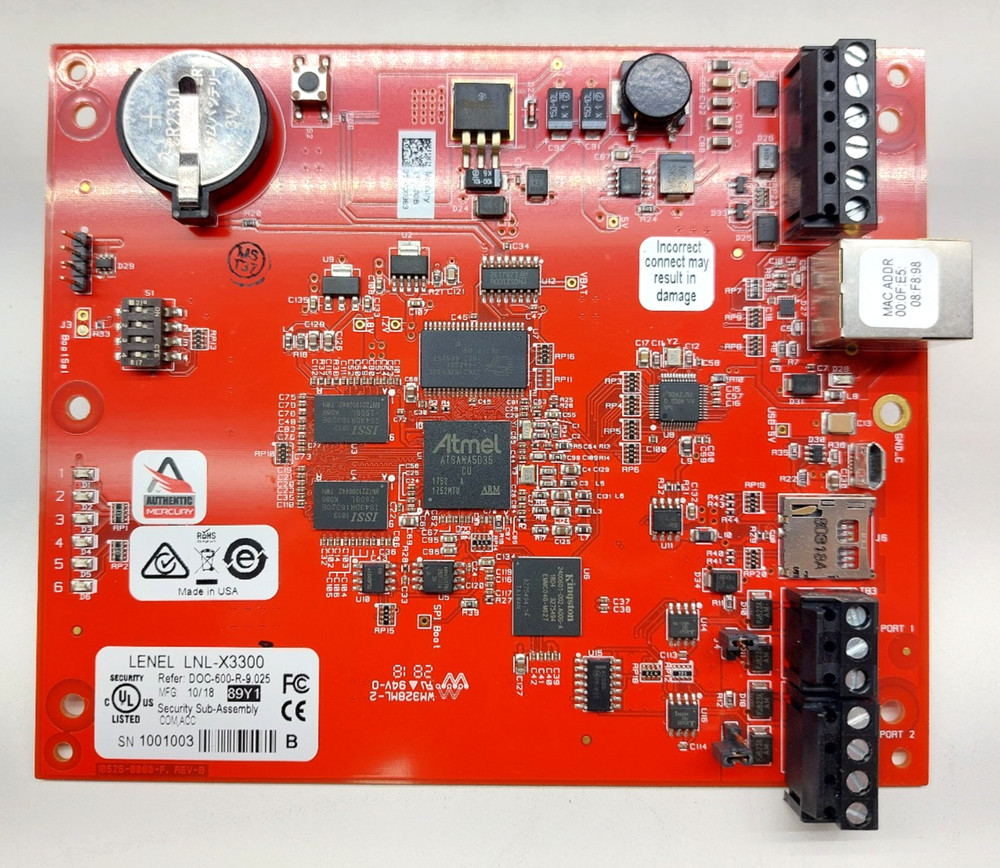 Mercury LENEL LNL-X3300 Intelligent System Controller Access Board