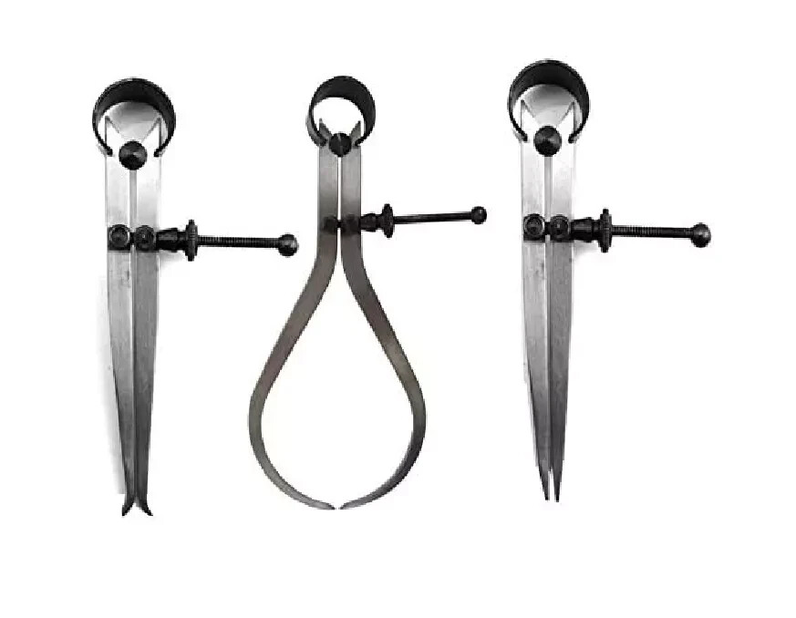 New Spring Caliper 10" / 250mm - 3 Piece Set Inside Outside Divider