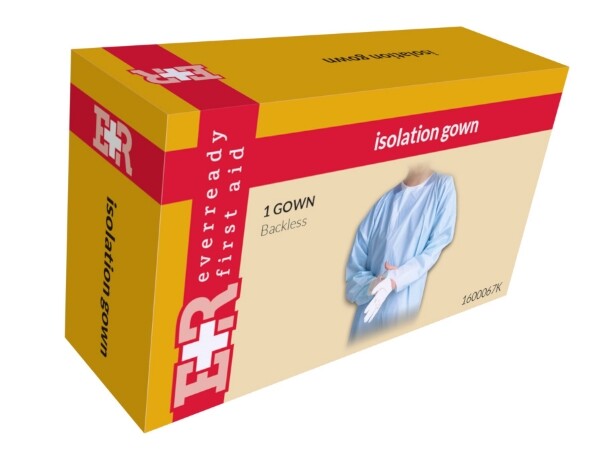 EVER READY ISOLATION GOWN BACKLESS - 1 PAIR