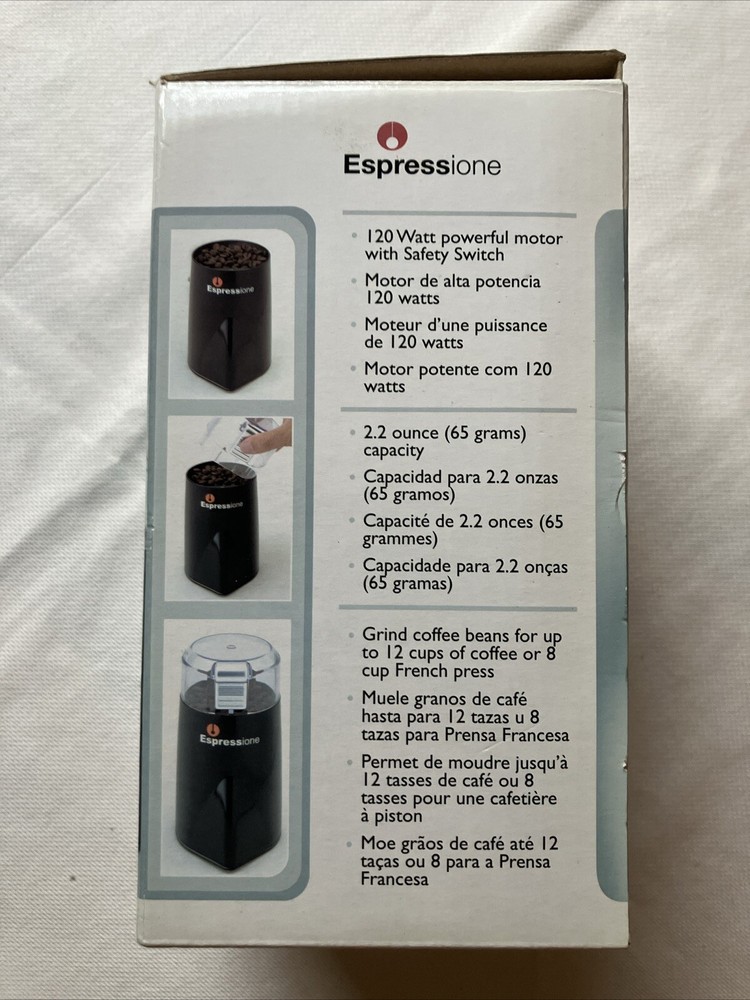 Expressions Rapid Touch Coffee Grinder New Open Box