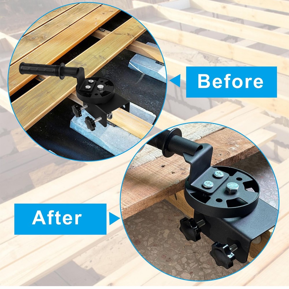 Decking Straightening Tool, Adjustable Deck Tool, Heavy Duty Decking Board Be...