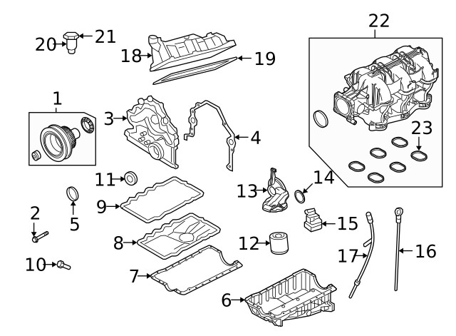 Genuine Pulley Bolt E7RY-6A340-B