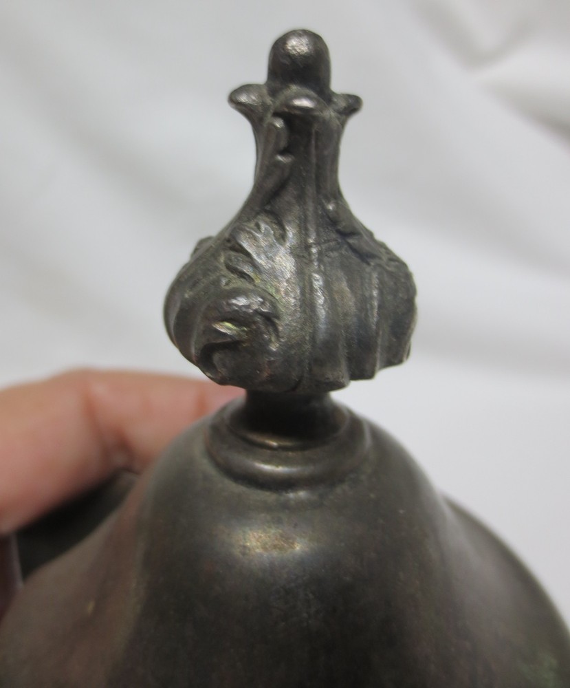 Vtg Silverplate Creamer with unique lid Unbranded