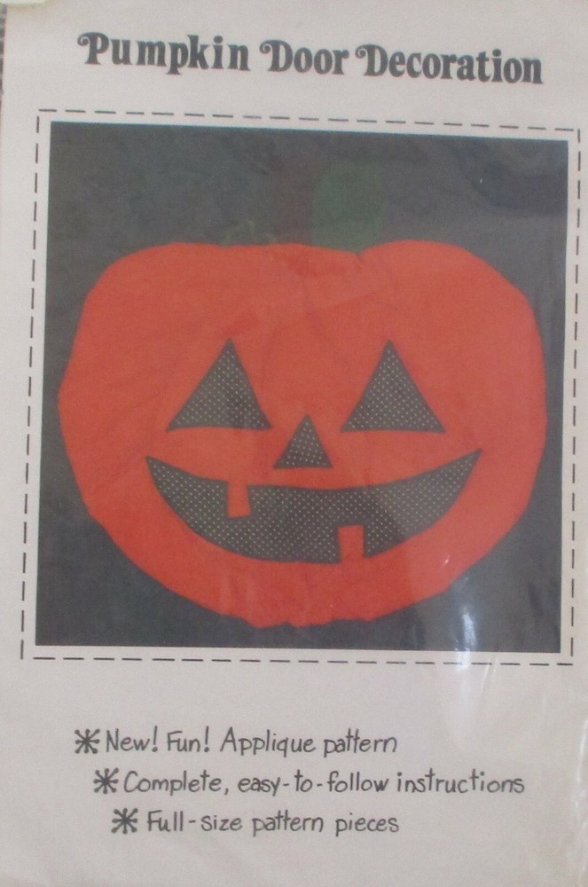 Patch Press Pumpkin Door Decoration Pattern NEW
