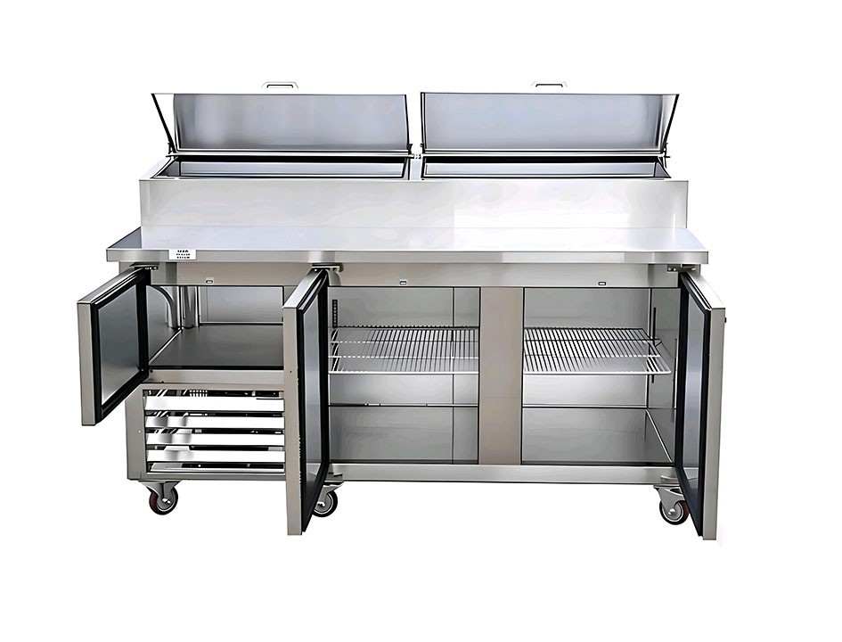 Leader 72" Mega-Top Pizza Prep Table