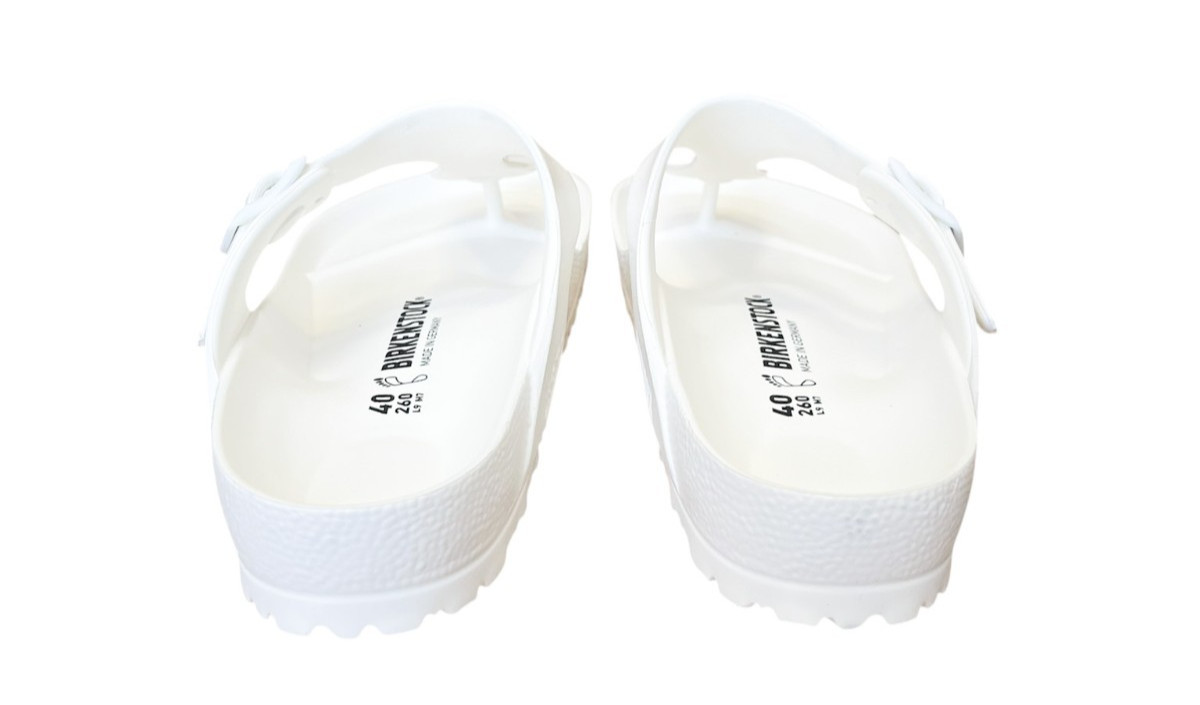 Birkenstock Unisex Gizeh Eva Sandals Euro Sz 40 US Women's 9 Men's 12 White NIB