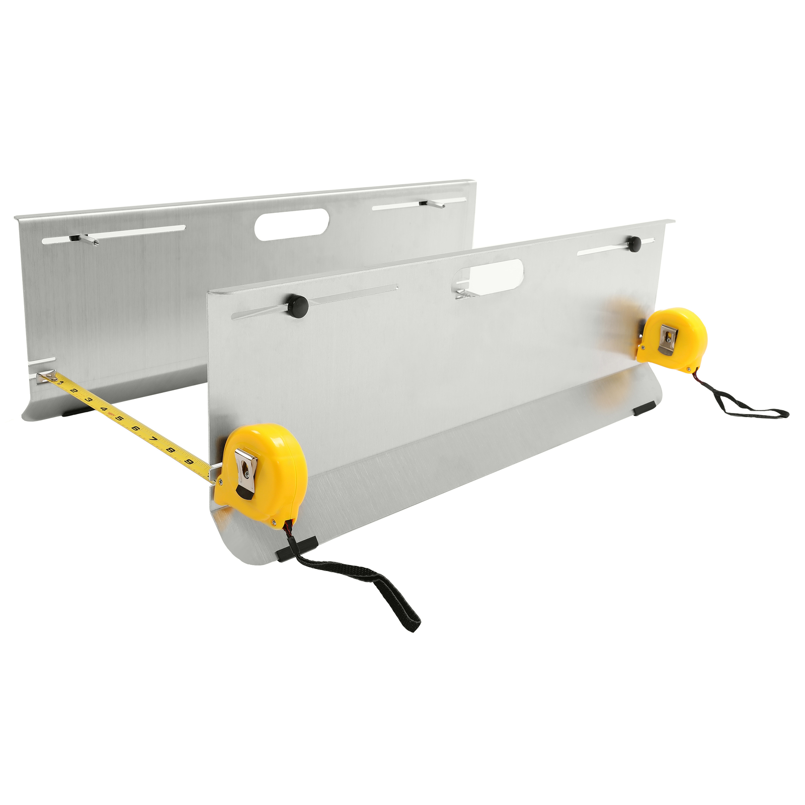 Wheel Alignment Tool System Toe Plates Accurate Measurements w/ 2 Tape Measures