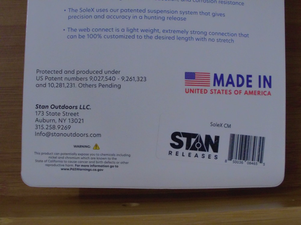 Stan Solex CM Release With Buckle Strap-NEW