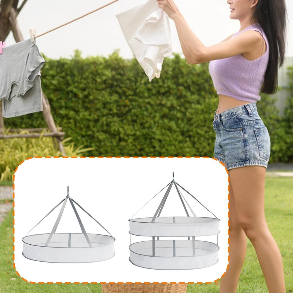 Multi-Purpose Folding Mesh Clothes Drying Rack for Flowers