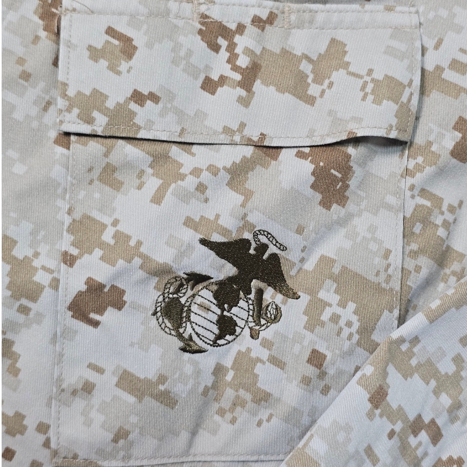 USMC Desert MARPAT Digital Camo Combat Shirt Medium Regular American Military