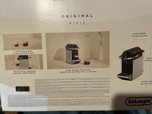 New Nespresso Original Pixie Espresso Machine DeLonghi