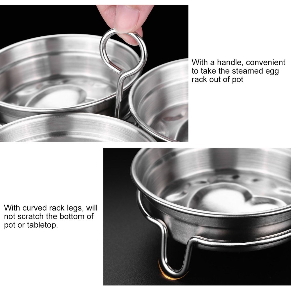 DIY Heart Shape Egg Mold Cooker For Kitchen Tools