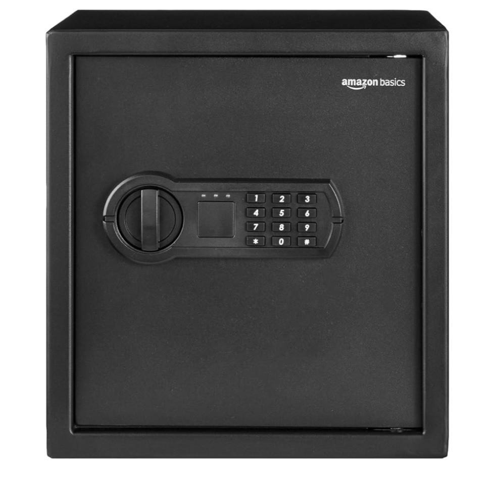 Black small safe for home or office