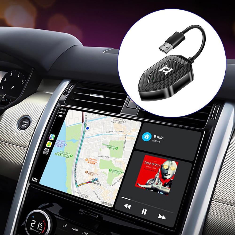 2-IN-1 Wireless CarPlay Adapter & Dongle Android Auto Car Auto Navigation Player