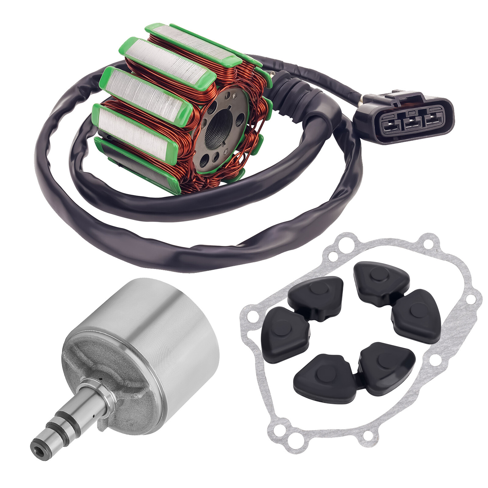 Flywheel Rotor Magneto Stator Gasket Rubber Damper for Yamaha YZF-R1 2004-2008