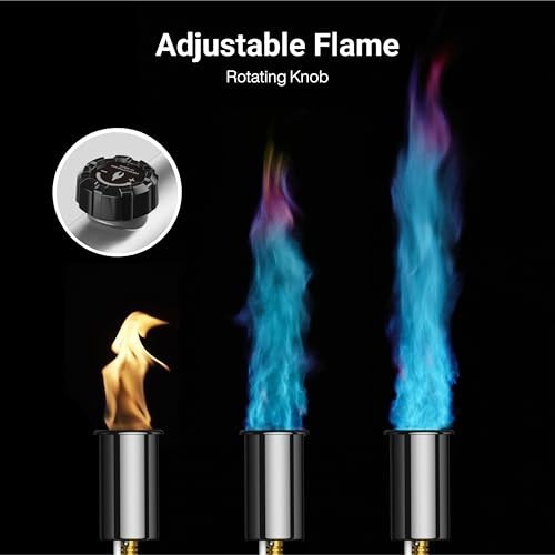 High-Performance Propane Torch with One-Touch Max Fire, Safety Lock, BBQ & Cooki