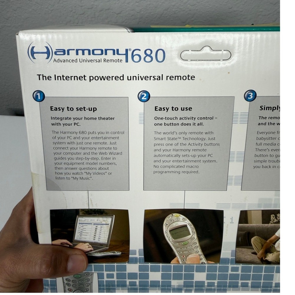 Logitech Harmony 680 Advanced Universal Remote / New In Box