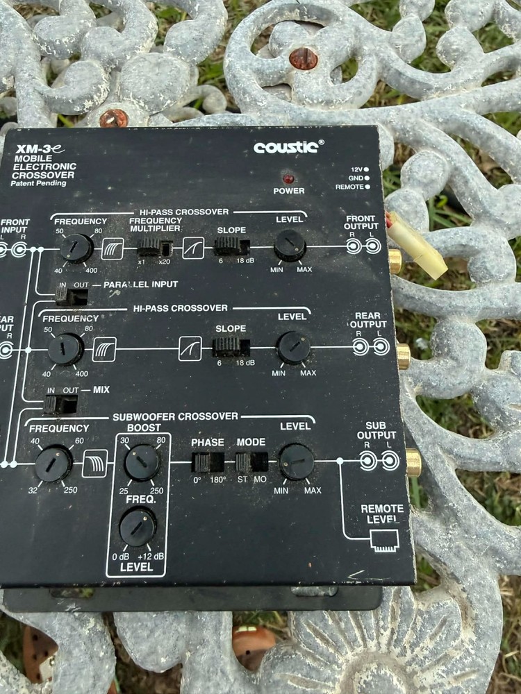 COUSTIC XM-1e Mobile Electronic Crossover