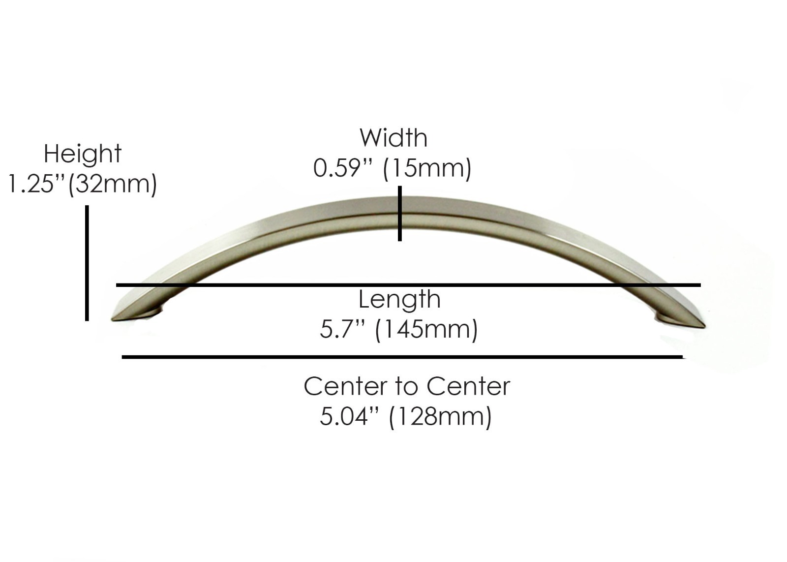 Handles Drawer Pulls Kitchen/Bathroom Cabinet Hardware Modern Brushed Nickel KPT