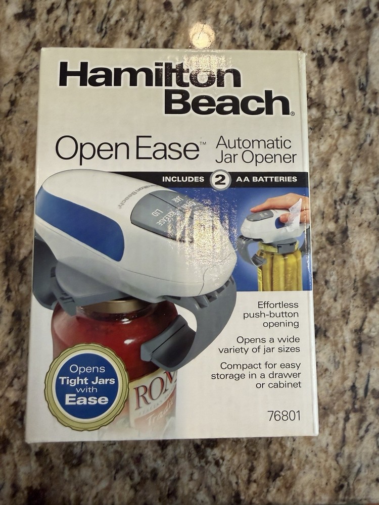 Hamilton Beach Open Ease Automatic Jar Opener 76801 Working Condition Tested