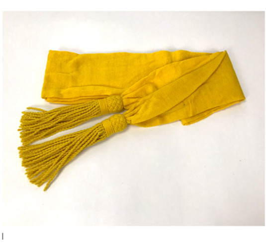Wool Sash - Yellow Color - Reenactment