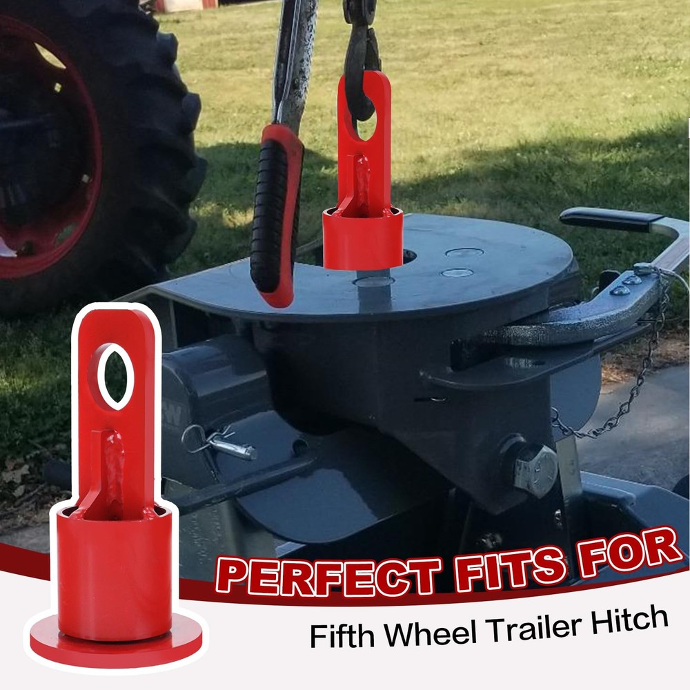5th Wheel Lifting Hook Hitch Trailer Bracket red