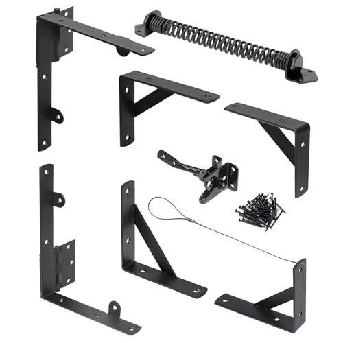 Fence Gate Kit Gate Hardware Anti Sag Gate Kit Gate Frame Cornor Brackets 1 Set