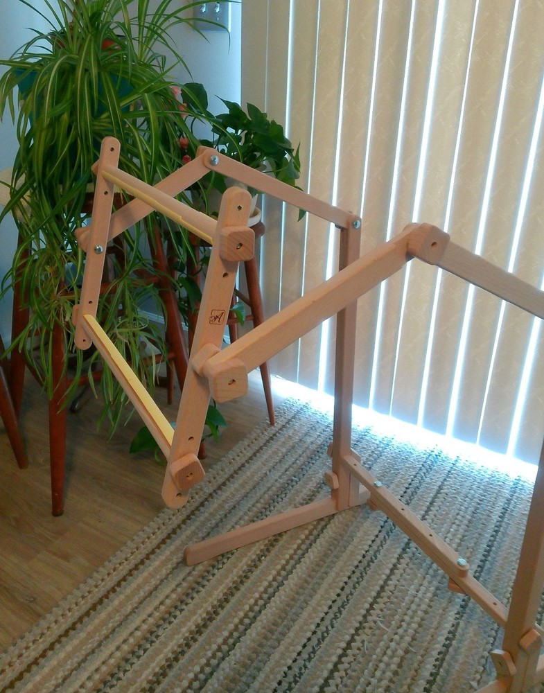 Embroidery / Cross Stitch Floor Stand with Two Scroll Frames 16" & 22"
