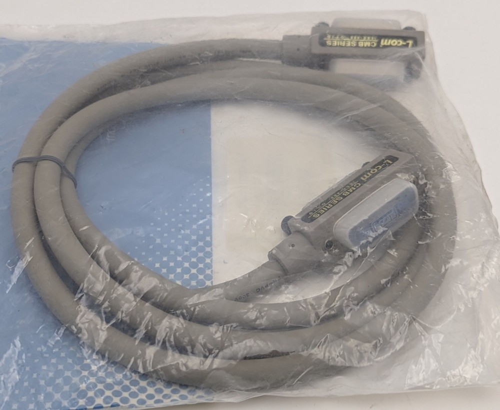 NEW L-Com CMB24-2M Molded IEEE-488 GPIB Cable 2m (6.5ft) Shielded Stackable NIP