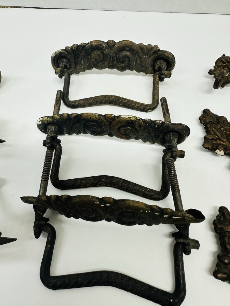 Metal And Brass Handle And Pull Lot