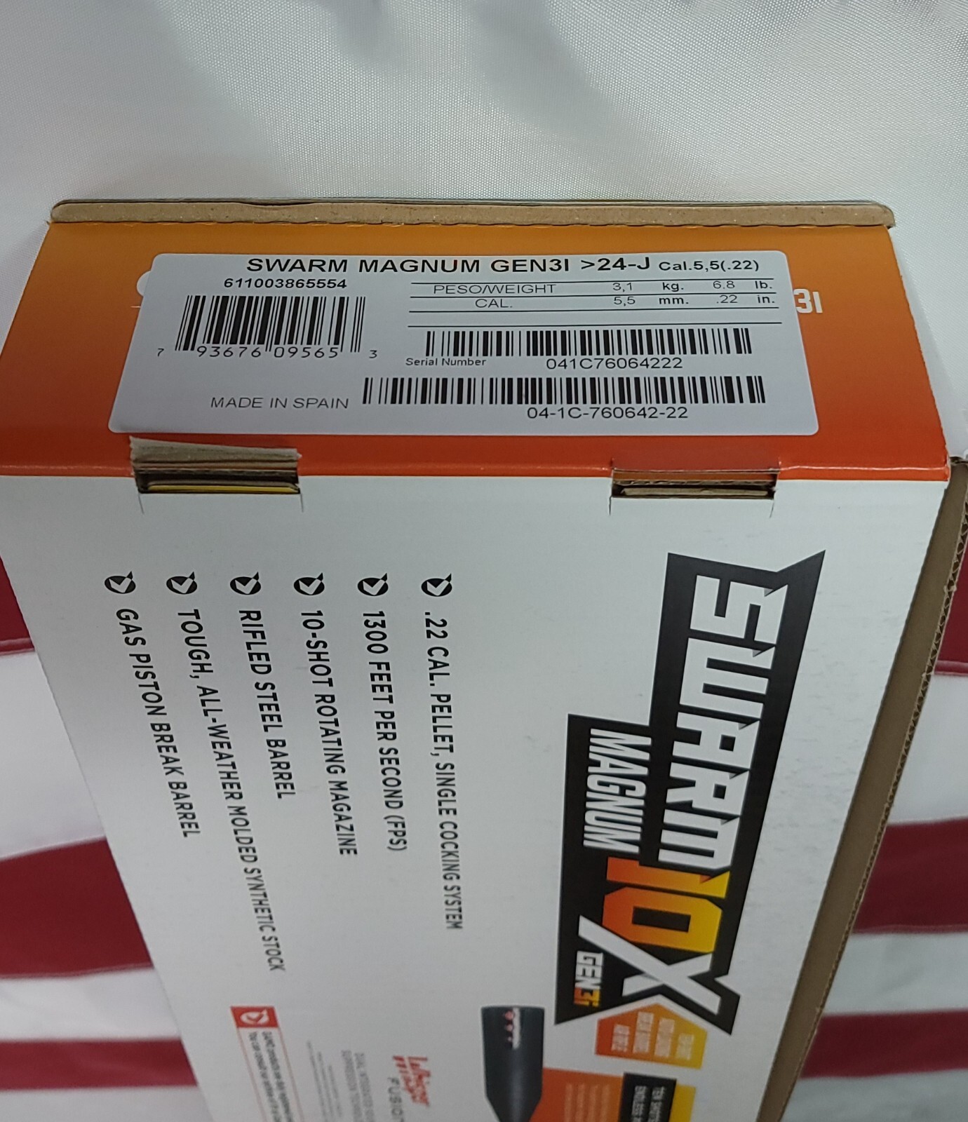 Gamo Swarm Magnum G3i Air Rifle w/3-9X40mm Scope, .22 Cal, 1300FPS- 611003865554