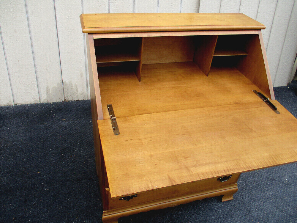 63476 Solid Maple Slant Front Office Desk