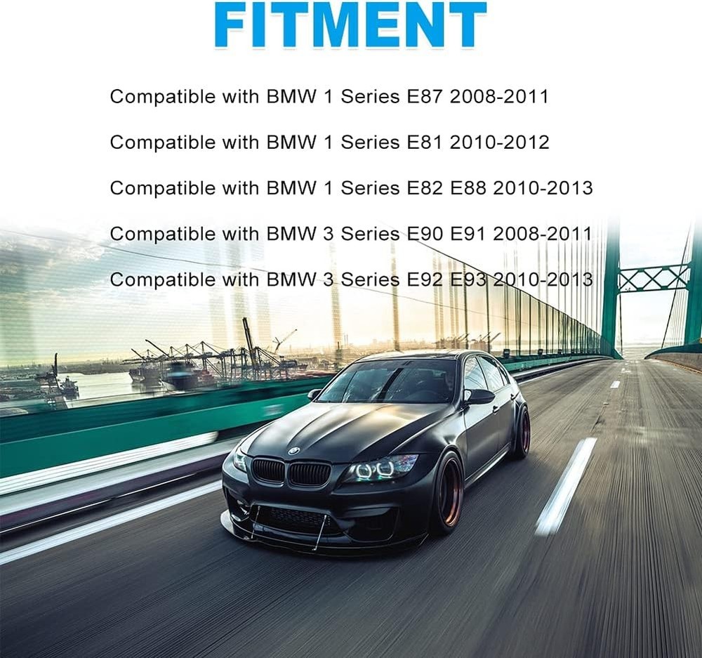 Gloss Black M3 Style Wing Mirror Cover Cap for BMW E90 E91 E92 E93 E87 E81 2PCS