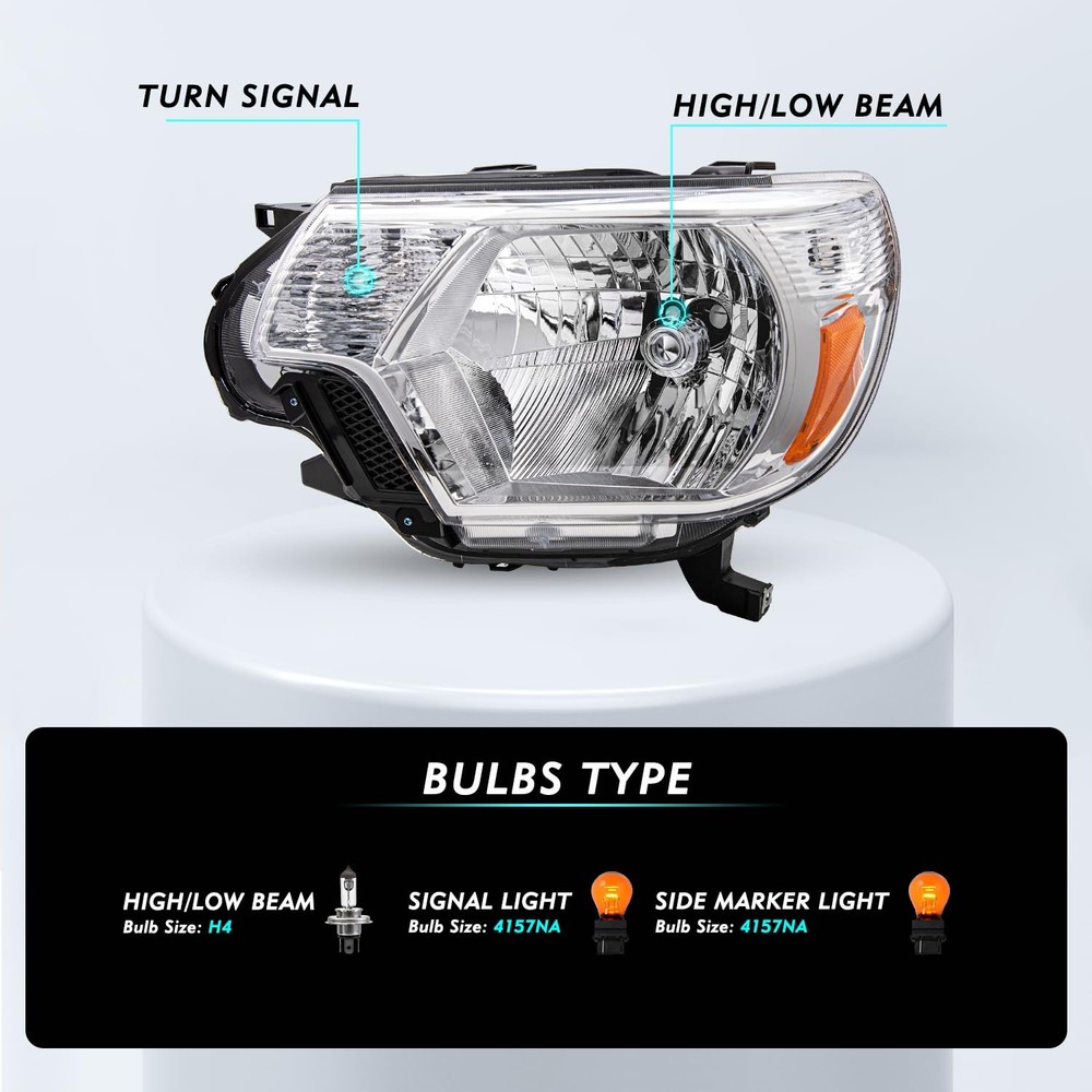Headlights Assembly for 2012-2015 Tacoma Left Driver Side