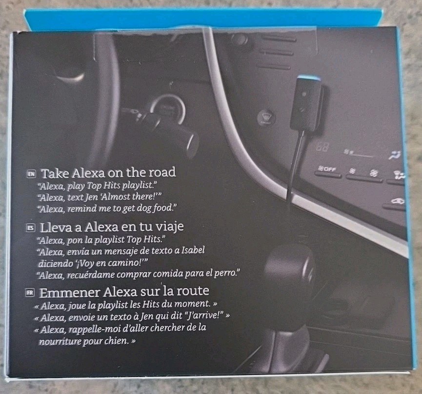 Amazon Echo Auto 2nd Gen. Smart Speaker Black NEW UNOPENED