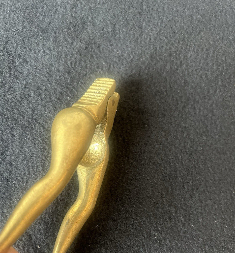 Vintage Brass Nutcracker Ladies Legs Risque Funny Solid Brass Barware Party