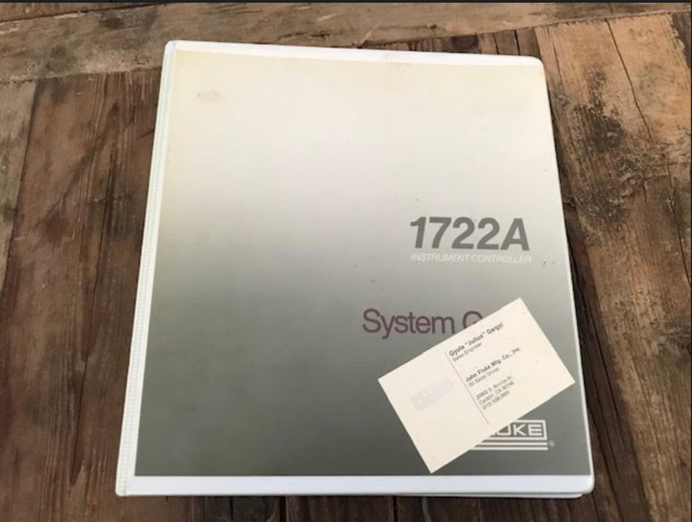 Fluke 716621 1722A Instrument Controller System Guide