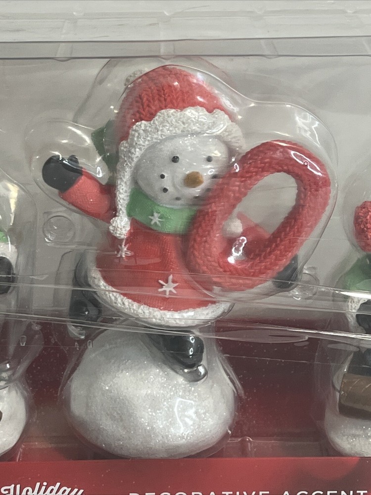 St. Nicholas Square "Joy"Snowman Table Decor 3-piece Set Table Decor