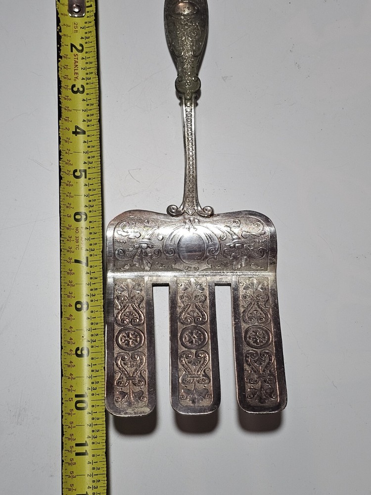 Henniger & Co. Silver Plate Renaissance Revival Asparagus Server