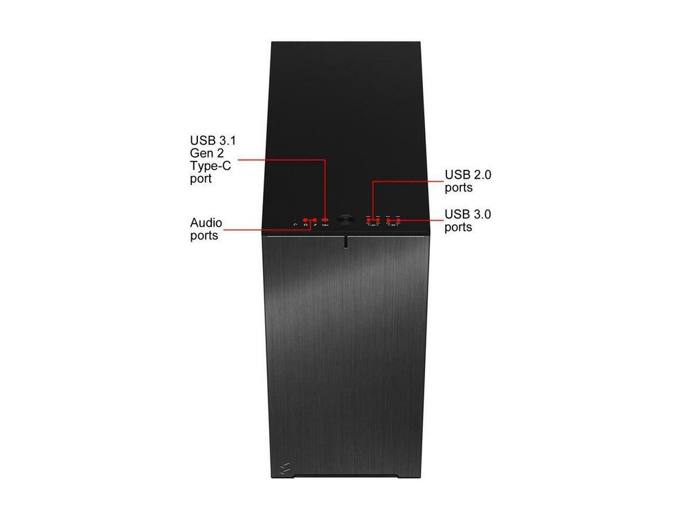 Fractal Design Define 7 Compact Case Black Brushed Aluminum ATX Compact