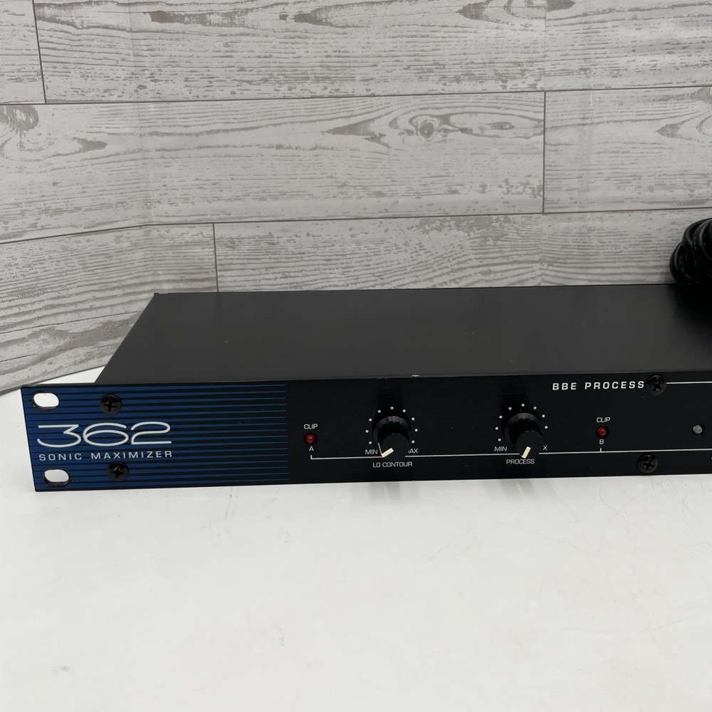 BBE 362 Sonic Maximizer Audio Signal Processor Stereo Rack Unit - Tested Works