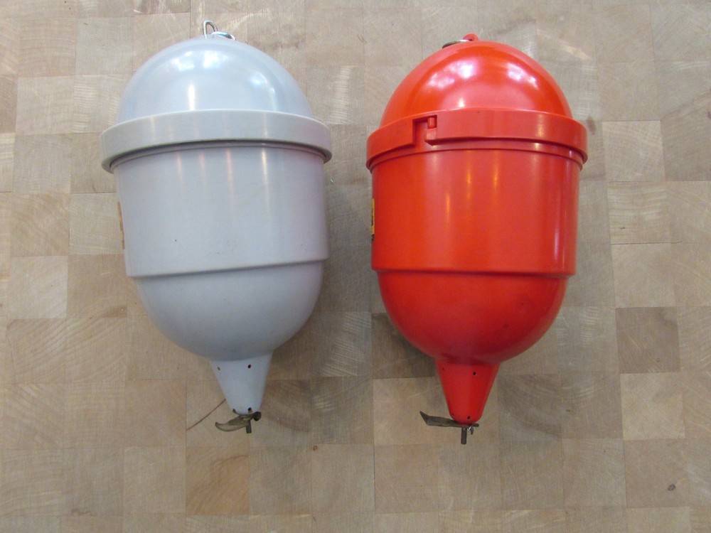 Vintage Red Comet Automatic Safety Spray Fire Control System 2 PCS. EMPTY