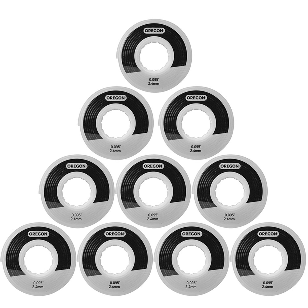 Oregon Gator SpeedLoad .095" String Trimmer Line Disk for Small Head Refill 10pk