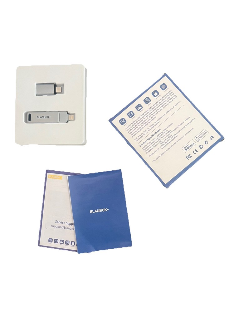 128GB Blanbok + MFI Licensed Flash Drive iPhone / iPad / Android / MAC / Windows