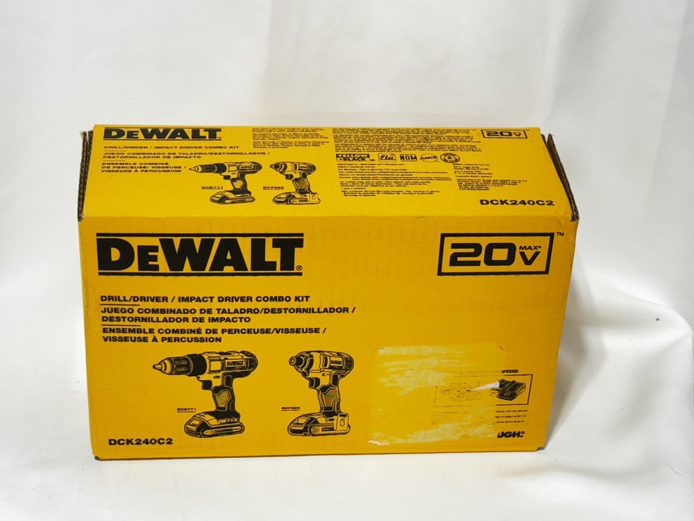 DEWALT 20V MAX POWERSTACK 2-Tool Combo Kit DCK240C2