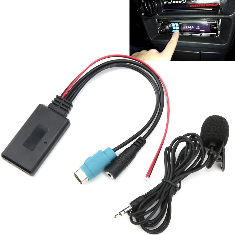 5.0 AUX Cable Adapter With Microphone For KCE‑236B CDA‑9852/E