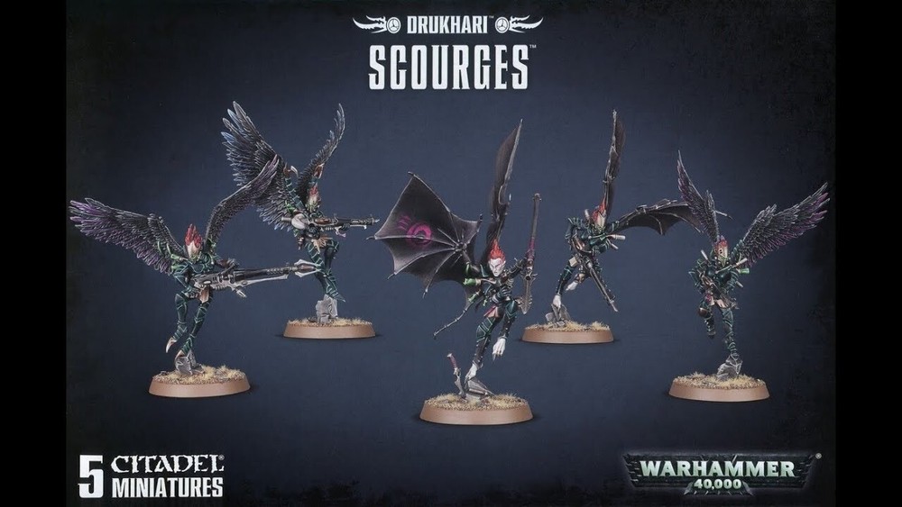 Warhammer 40K Dark Eldar Aeldari Drukhari SCOURGES Bits