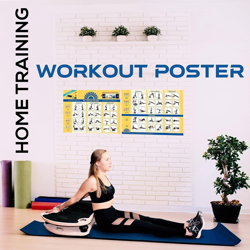 Complete Vibration Plate Exercise Guide – 54 Stretching & Massage Positions