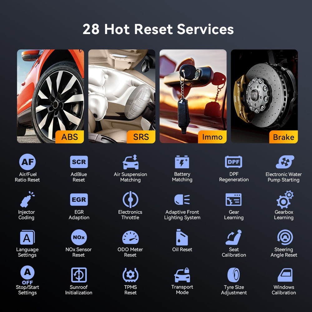 ThinkScan 672 Full Diagnostic Tool Bidirectional Scanner CAN FD IMMO TPMS Reset