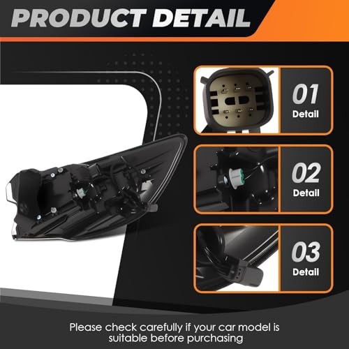 Left Outer Tail Light Assembly Compatible with 2020-2022 Escape Driver left
